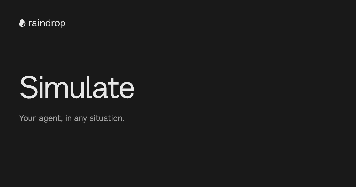 Simulate — Synthetic services, synthetic data, your situations, your evals. Every PR replayed…