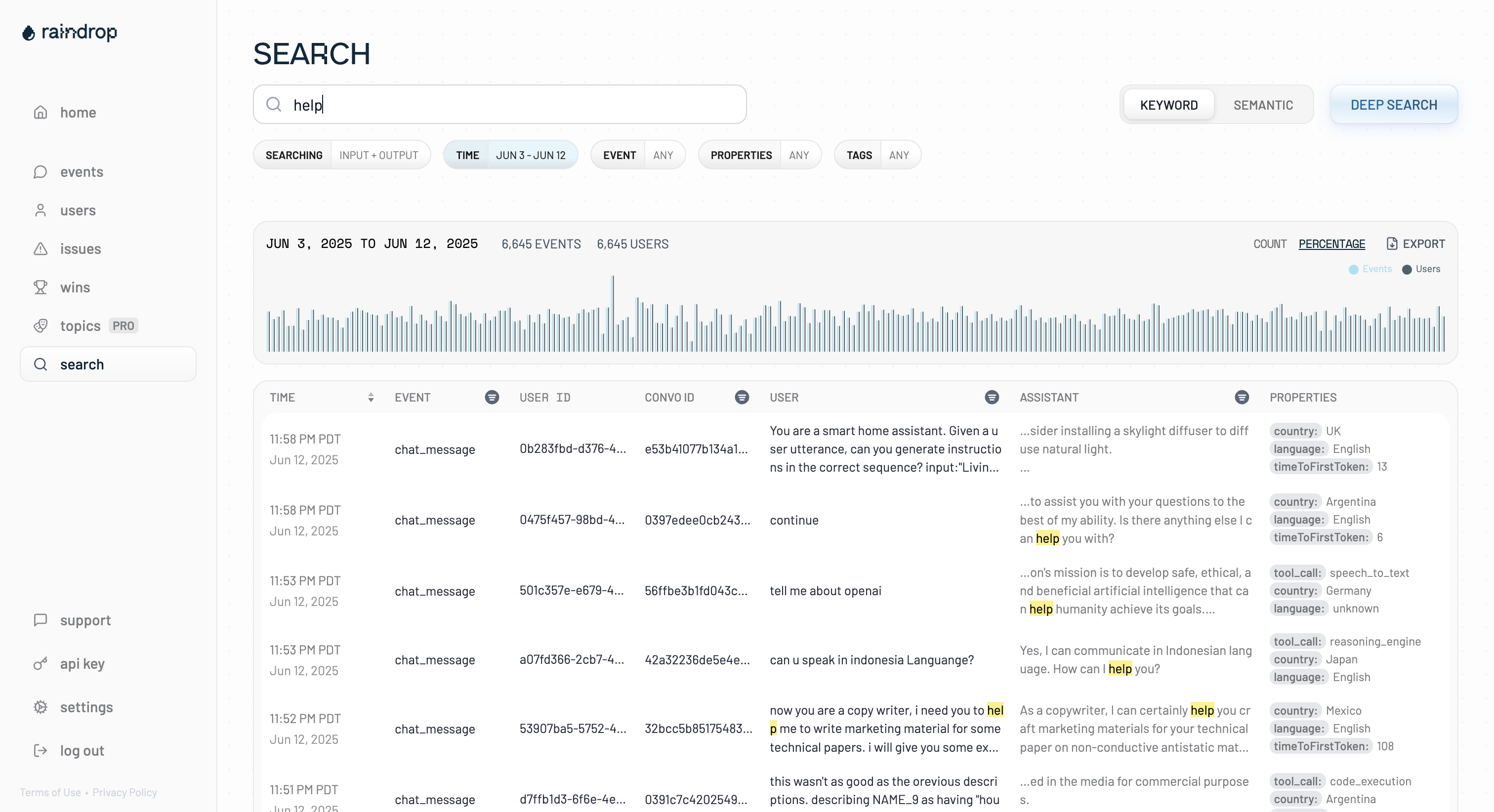 Search screenshot